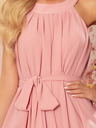numoco Chiffonkleid mit Bindeband - Puderrosa Numoco ALIZEE