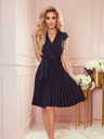 numoco Plisseekleid mit Bleistiftausschnitt - grün Numoco WENDY