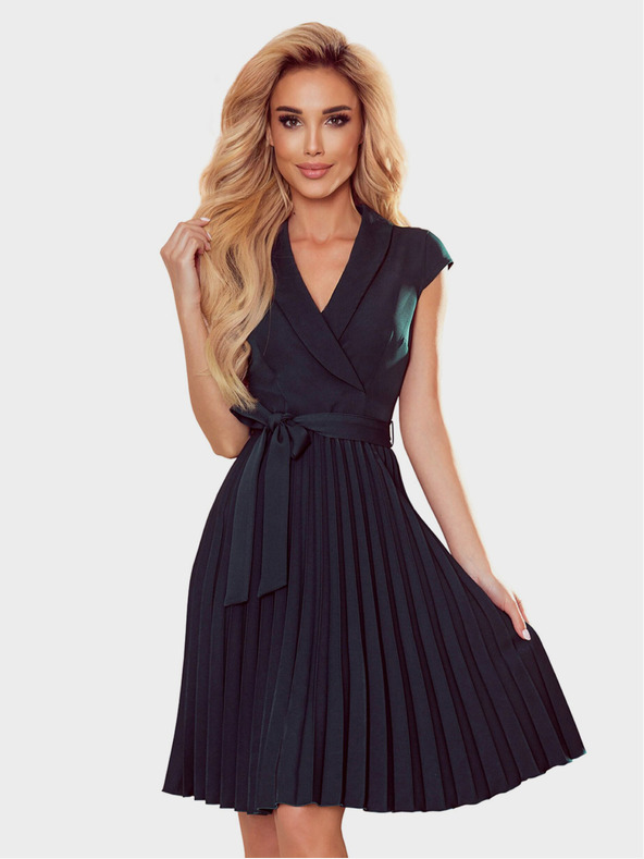 numoco Plisseekleid mit Bleistiftausschnitt - grün Numoco WENDY