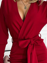 numoco Umschlagkleid mit Rückenausschnitt - burgunderrot Numoco CELIA