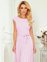 numoco Kurzärmeliges plissiertes Kleid - helles Heidekraut Numoco LILA