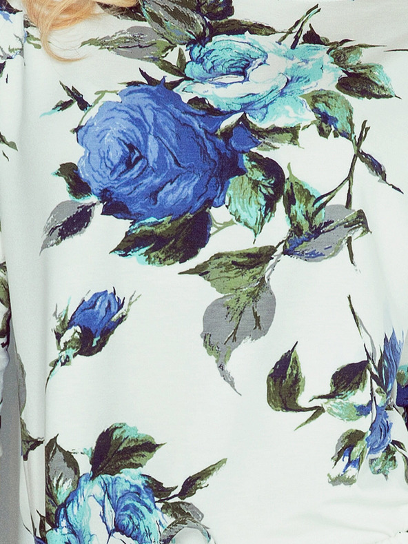 numoco Sportkleid - bunte große blaue Blumen Numoco