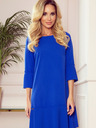 numoco Bequemes Faltenkleid - blau Numoco LUCY