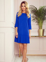 numoco Bequemes Faltenkleid - blau Numoco LUCY