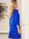 numoco Bequemes Faltenkleid - blau Numoco LUCY
