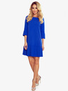 numoco Bequemes Faltenkleid - blau Numoco LUCY