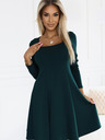 numoco Bequemes Trapezkleid mit langen Ärmeln - grün Numoco IVANA