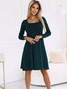 numoco Bequemes Trapezkleid mit langen Ärmeln - grün Numoco IVANA