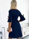 numoco Trapezkleid mit Schleife - dunkelblau Numoco NEVA