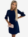 numoco Trapezkleid mit Schleife - dunkelblau Numoco NEVA