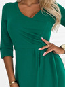 numoco Kleid mit Rüschen und Ausschnitt - grün Numoco IRIS