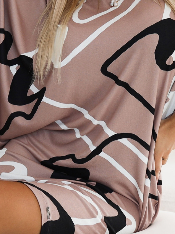 numoco Numoco Kleid mit Fledermausärmeln