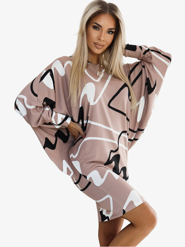 numoco Numoco Kleid mit Fledermausärmeln