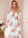 numoco Chiffonkleid mit Dekolleté - Malvenmuster Numoco FRANCES