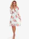 numoco Chiffonkleid mit Dekolleté - Malvenmuster Numoco FRANCES