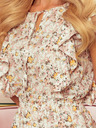 numoco Kleid mit Rüschen und doppeltem Rockteil - rosa Blumen Numoco VALENTINE