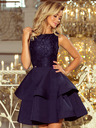 numoco Kleid mit Spitze - dunkelblau Numoco LAURA