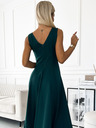 numoco Langes elegantes Kleid mit Dekolleté - grün Numoco CINDY