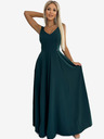 numoco Langes elegantes Kleid mit Dekolleté - grün Numoco CINDY
