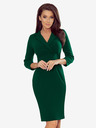 numoco Elegantes Kleid mit Ausschnitt - grün Numoco KELLY