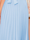 numoco Plissee-Kleid mit kurzen Ärmeln - hellblau Numoco LILA