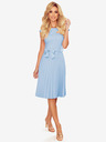 numoco Plissee-Kleid mit kurzen Ärmeln - hellblau Numoco LILA