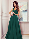 numoco Langes Kleid mit Dekolleté - grün Numoco CINDY