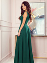 numoco Langes Kleid mit Dekolleté - grün Numoco CINDY