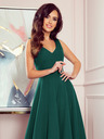 numoco Langes Kleid mit Dekolleté - grün Numoco CINDY