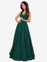 numoco Langes Kleid mit Dekolleté - grün Numoco CINDY