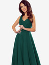 numoco Langes Kleid mit Dekolleté - grün Numoco CINDY