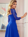 numoco Elegantes langes Spitzenkleid mit Sweetheart-Ausschnitt - blau Numoco AMBER