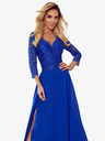 numoco Elegantes langes Spitzenkleid mit Sweetheart-Ausschnitt - blau Numoco AMBER
