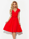 numoco Kleid mit ausgestelltem Halsausschnitt - rot Numoco SCARLETT