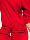 numoco Sportkleid mit Bindeband und Taschen - rot Numoco