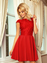 numoco Kleid mit Spitze - rot Numoco MARTA