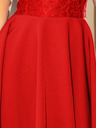 numoco Kleid mit Spitze - rot Numoco MARTA