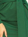 numoco Kleid mit breitem Gürtel - dunkelgrün Numoco