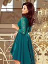 numoco Exklusives Kleid mit Spitze - grün Numoco NICOLLE
