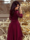 numoco Exklusives Kleid mit Spitze - pflaumenfarben Numoco NICOLLE