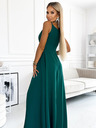 numoco Elegantes langes trägerloses Maxikleid - grün Numoco CHIARA