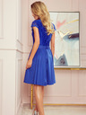 numoco Kleid mit Ausschnitt und Spitze - Blau Numoco ANNA