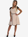 numoco Kleid mit Spitzeneinsätzen - beige Numoco SLVIA