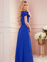 numoco Langes Kleid mit Dekolleté und Rüschen - blau Numoco LIDIA