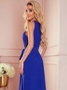 numoco Chiffonkleid mit Schleife - blau Numoco ALIZEE
