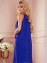 numoco Chiffonkleid mit Schleife - blau Numoco ALIZEE