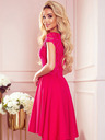 numoco Exklusives Kleid mit Spitze - himbeerfarben Numoco PATRICIA
