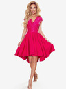numoco Exklusives Kleid mit Spitze - himbeerfarben Numoco PATRICIA