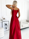 numoco Elegantes trägerloses Maxikleid aus Satin - Rot Numoco CHIARA