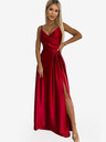 numoco Elegantes trägerloses Maxikleid aus Satin - Rot Numoco CHIARA